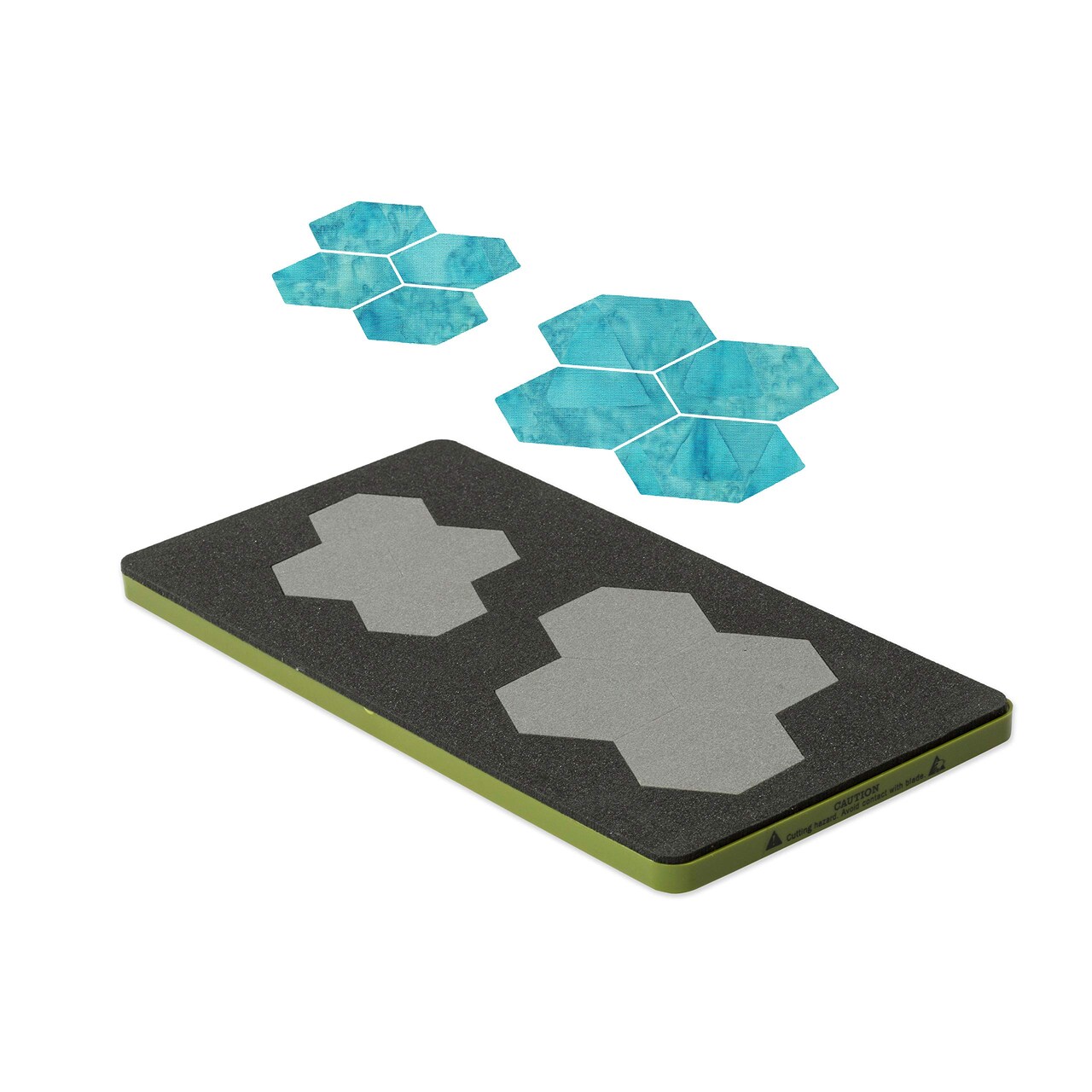 AccuQuilt GO! English Paper Piecing Hexagon Fabric Cutting Die - 1" Finished Sides Die